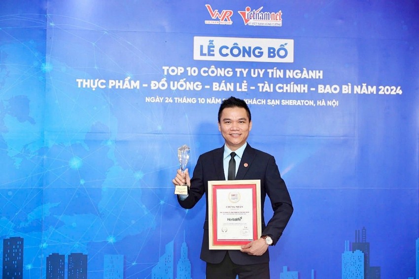 Herbalife Việt Nam lần thứ tư liên tiếp được vinh danh Top 10 công ty thực phẩm uy tín