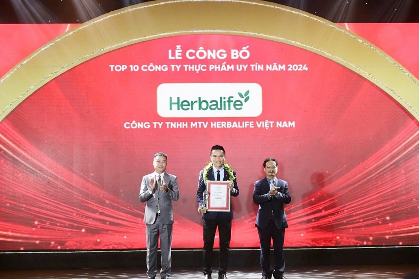 Herbalife Việt Nam lần thứ tư liên tiếp được vinh danh Top 10 công ty thực phẩm uy tín