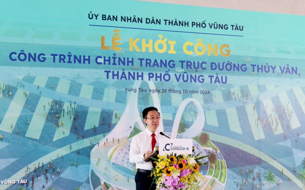 TP. Vũng Tàu: Khởi công dự án Đường Thùy Vân, dự kiến hoàn thành sau 180 ngày