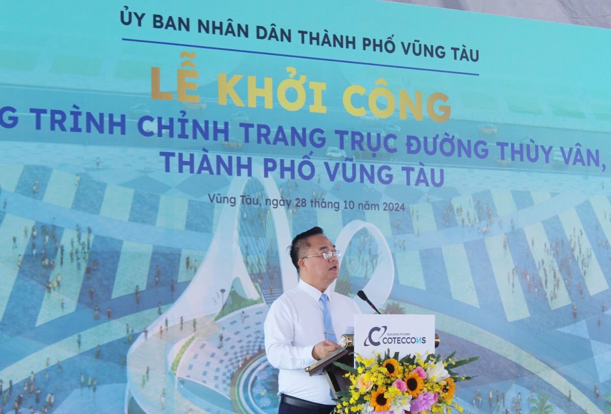 TP. Vũng Tàu: Khởi công dự án Đường Thùy Vân, dự kiến hoàn thành sau 180 ngày