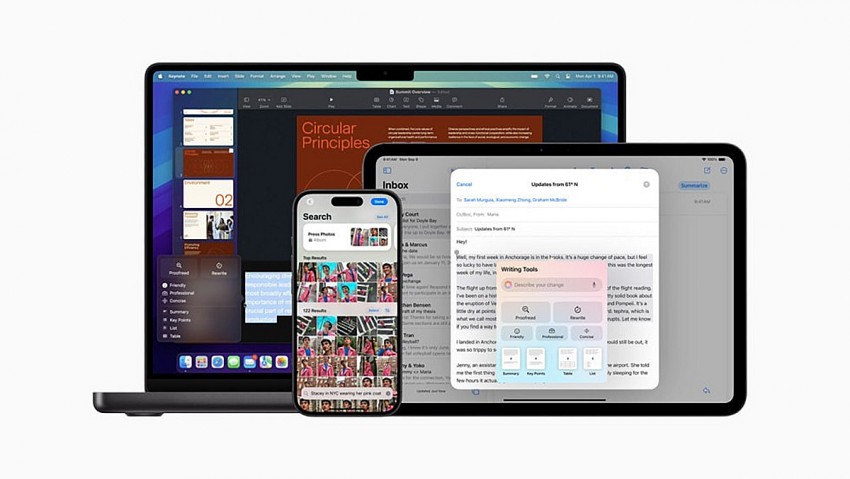 Apple Intelligence mang đến các tính năng mới đáng kinh ngạc trên iPhone, iPad và Mac. Nguồn: Apple