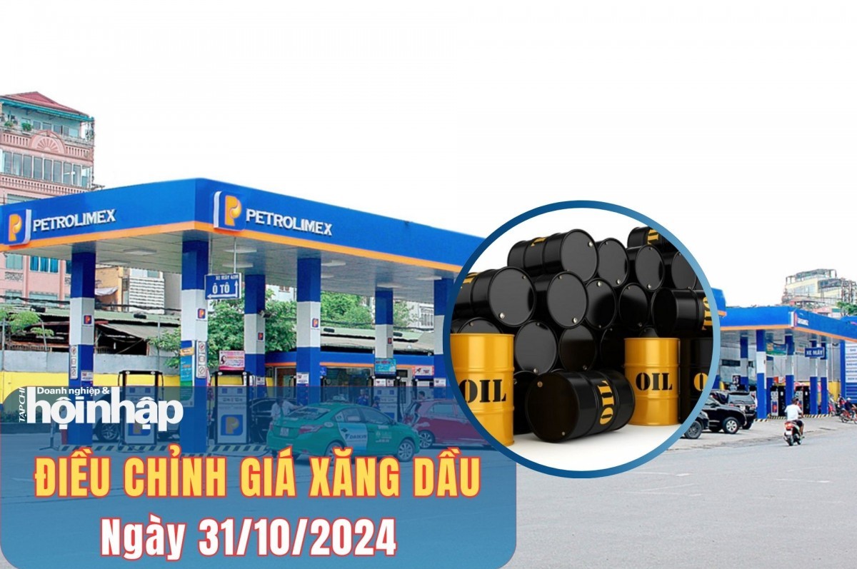 Giá xăng dầu 31/10/2024: Giá xăng tiếp tục giảm, giá dầu tăng từ 15h chiều nay