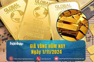 Giá vàng hôm nay 1/11: Giá vàng nhẫn, vàng SJC bất ngờ giảm