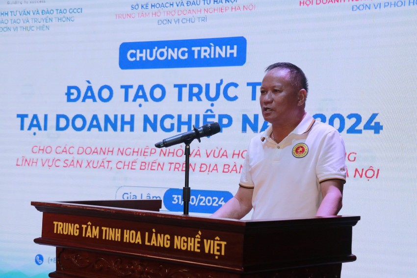 Hội Doanh nghiệp huyện Gia Lâm tổ chức chương trình đào tạo Kỹ năng thuyết trình trước đám đông cho các hội viên