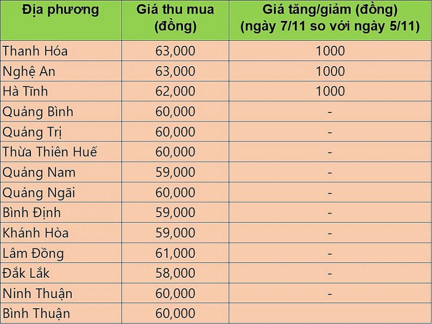 Giá heo hơi hôm nay 7/11/2024: