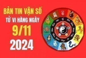 Tử vi - Vận số ngày 09/11/2024:  Tý, Dậu, Tỵ, Sửu vận trình may mắn, tài lộc đến