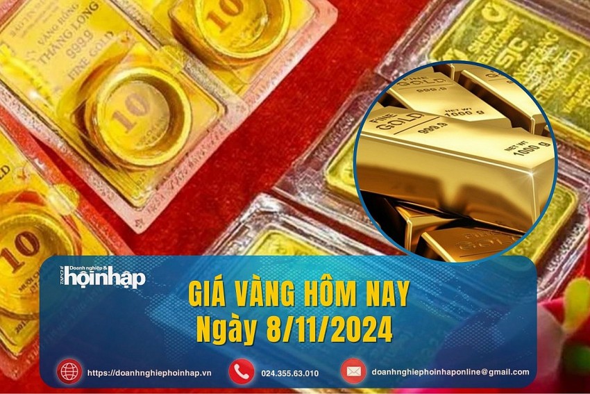 Giá vàng hôm nay 8/11: Vàng thế giới tăng vọt, vàng miếng SJC tăng thêm 1 triệu đồng