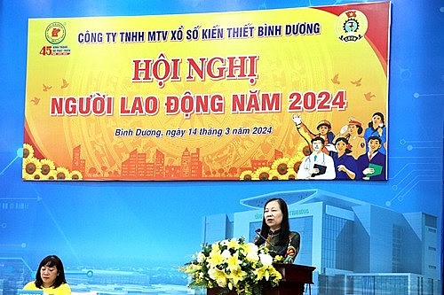 Công ty TNHH MTV Xổ số kiến thiết Bình Dương: Hội nghị NGƯỜI LAO ĐỘNG năm 2024