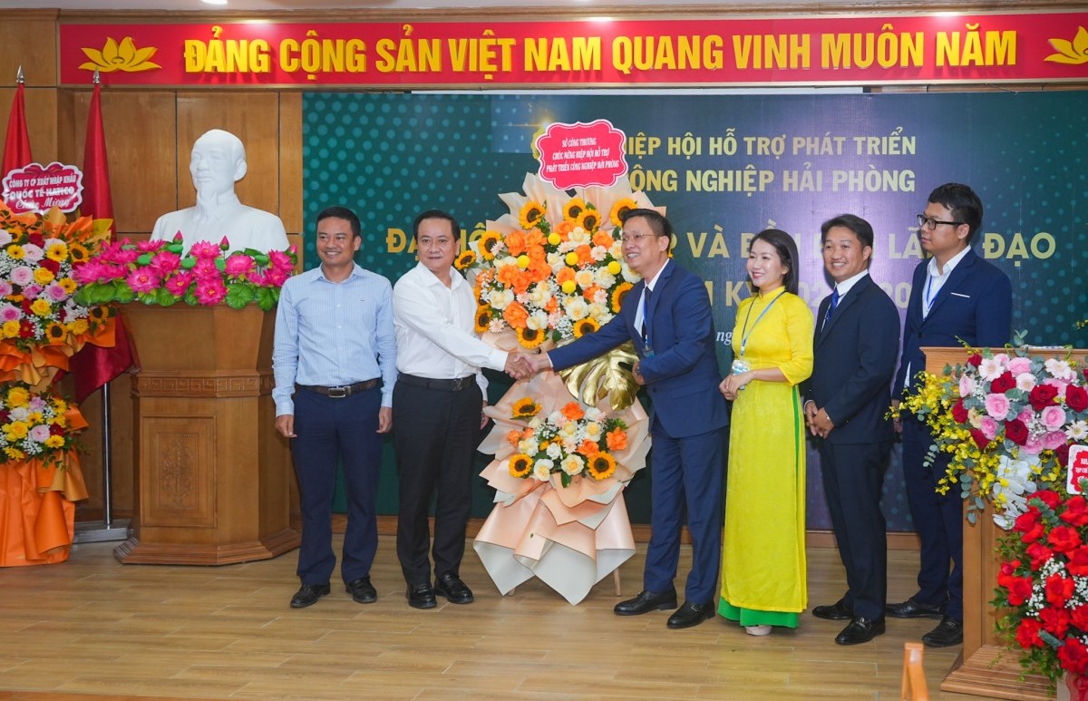 Ông Phạm Đoàn Tùng làm Chủ tịch Hiệp hội Hỗ trợ phát triển công nghiệp Hải Phòng nhiệm kỳ 2024-2029