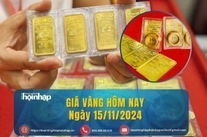 Giá vàng hôm nay 15/11: Vàng thế giới "tụt dốc", vàng miếng SJC giảm 500 nghìn đồng