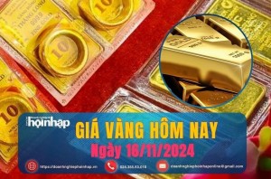 Giá vàng hôm nay 16/11: Vàng thế giới tăng nhẹ, vàng nhẫn 9999 tăng đến 1,2 triệu