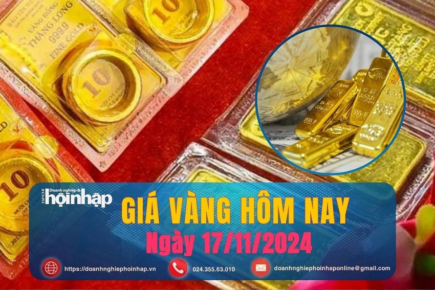 Giá vàng hôm nay 17/11: Vàng thế giới chốt tuần giảm nhẹ, vàng nhẫn 9999 tăng mạnh 900 nghìn đồng