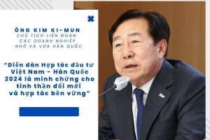 "Diễn đàn Hợp tác đầu tư Việt Nam - Hàn Quốc 2024 là minh chứng cho tinh thần đổi mới và hợp tác bền vững"