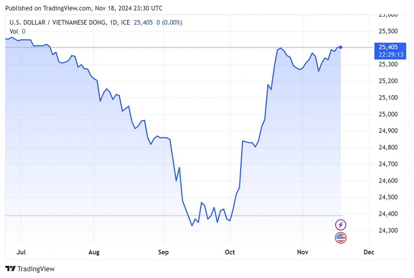 Tỷ giá USD hôm nay 19/11/2024: