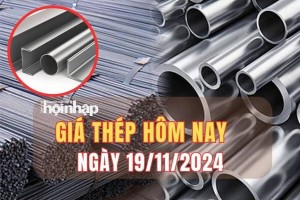 Giá thép hôm nay 19/11: Thép trên sàn giao dịch Thượng Hải tăng mạnh 3,46% lên mức 3.288 CNY/tấn