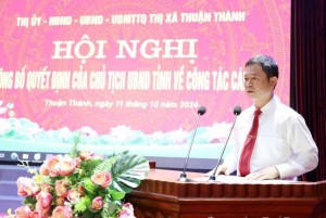 Ông Nguyễn Văn Thược làm Chủ tịch UBND thị xã Thuận Thành - Bắc Ninh