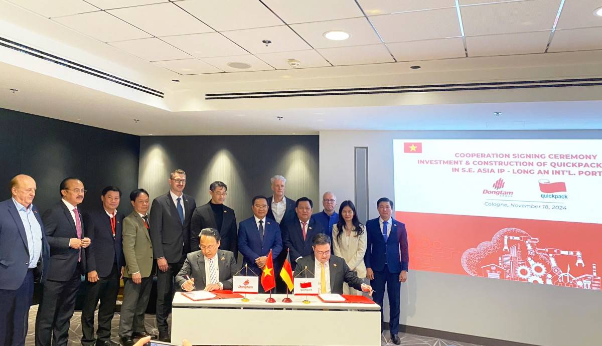 Tập đoàn QuickPack đầu tư nhà máy 30 triệu EUR vào khu công nghiệp Đông Nam Á Long An