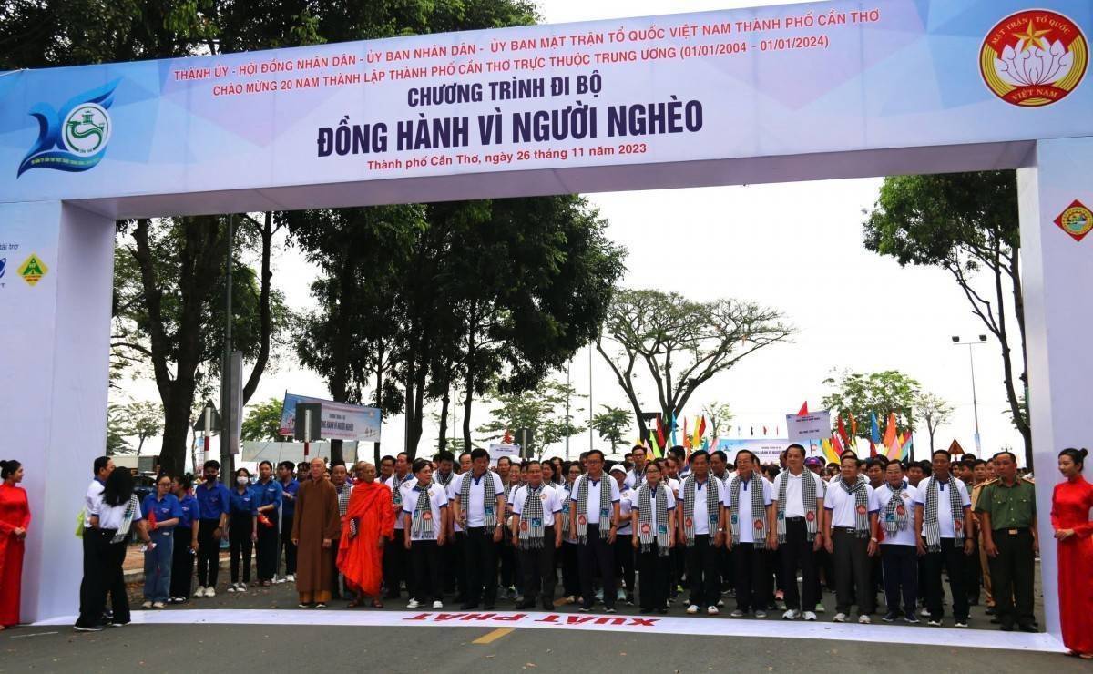Chương trình đi bộ “Đồng hành vì người nghèo” sắp diễn ra tại Cần Thơ