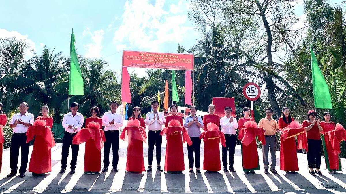 HREC: Khánh thành 2 cầu dân sinh ở Vĩnh Long và Bến Tre trị giá trên 02 tỷ đồng
