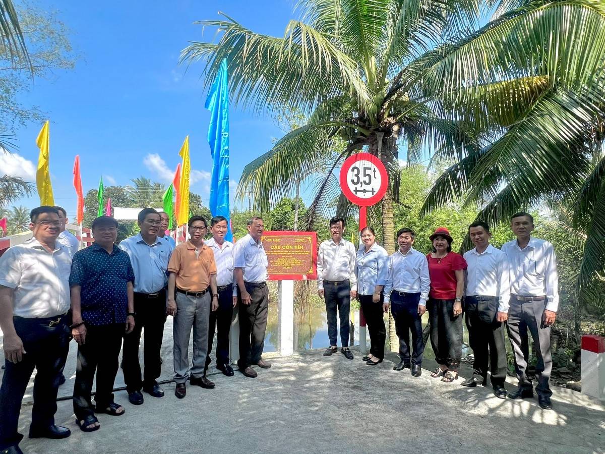 HREC: Khánh thành 2 cầu dân sinh ở Vĩnh Long và Bến Tre trị giá trên 02 tỷ đồng