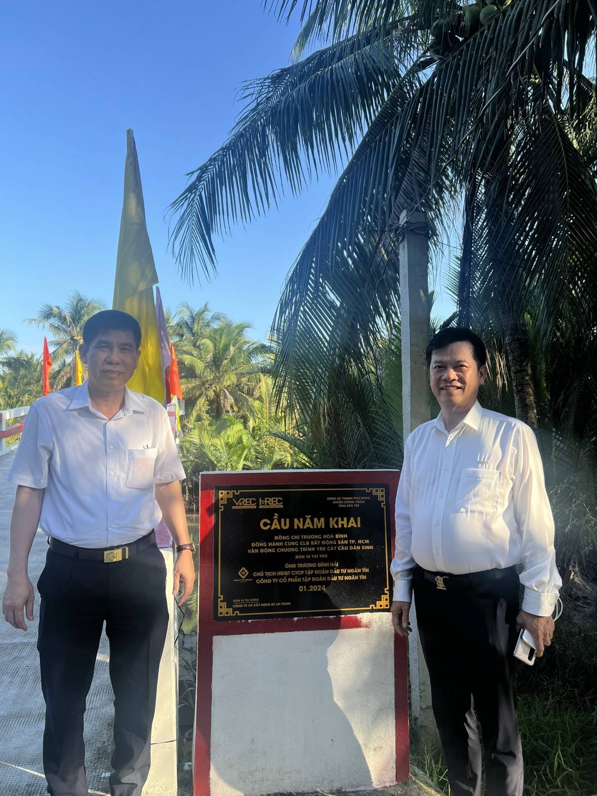 HREC: Khánh thành 2 cầu dân sinh ở Vĩnh Long và Bến Tre trị giá trên 02 tỷ đồng