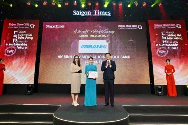 Với những dự án đóng góp ý nghĩa cho sự phát triển của cộng đồng xã hội, Tạp chí Kinh tế Sài Gòn vinh danh ABBANK là “Doanh nghiệp vì cộng đồng” - Saigon Times CSR 2024 Với những dự án đóng góp ý nghĩa cho sự phát triển của cộng đồng xã hội, Tạp chí Kinh tế Sài Gòn vinh danh ABBANK là “Doanh nghiệp vì cộng đồng” - Saigon Times CSR 2024