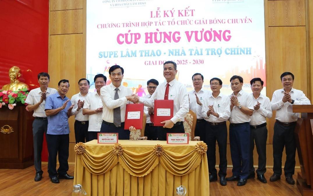 Supe Lâm Thao trở thành nhà tài trợ chính của Giải Bóng chuyền Cúp Hùng Vương giai đoạn 2025 - 2030