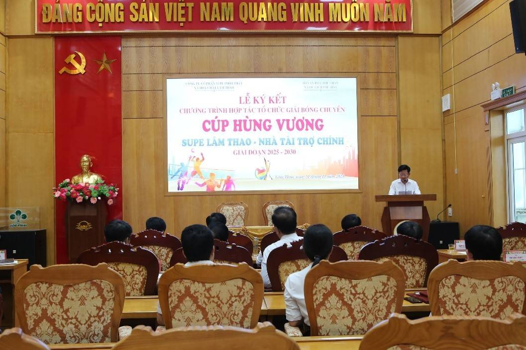 Supe Lâm Thao trở thành nhà tài trợ chính của Giải Bóng chuyền Cúp Hùng Vương giai đoạn 2025 - 2030