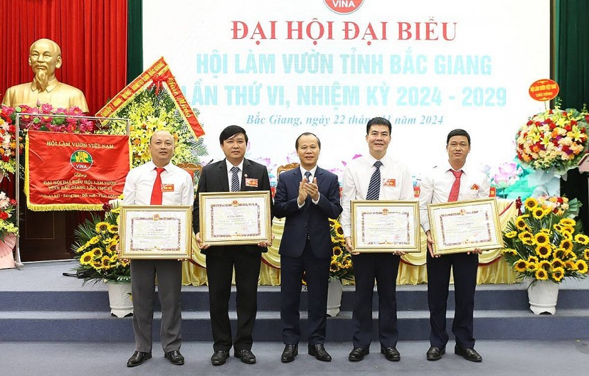 Ông Đỗ Xuân Bình tái cử chức vụ Chủ tịch Hội làm vườn tỉnh Bắc Giang khóa VII, nhiệm kỳ 2024 - 2029