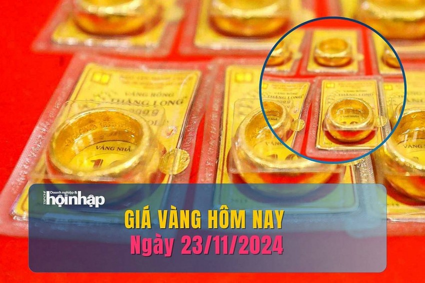 Giá vàng hôm nay 23/11: Vàng thế giới tăng