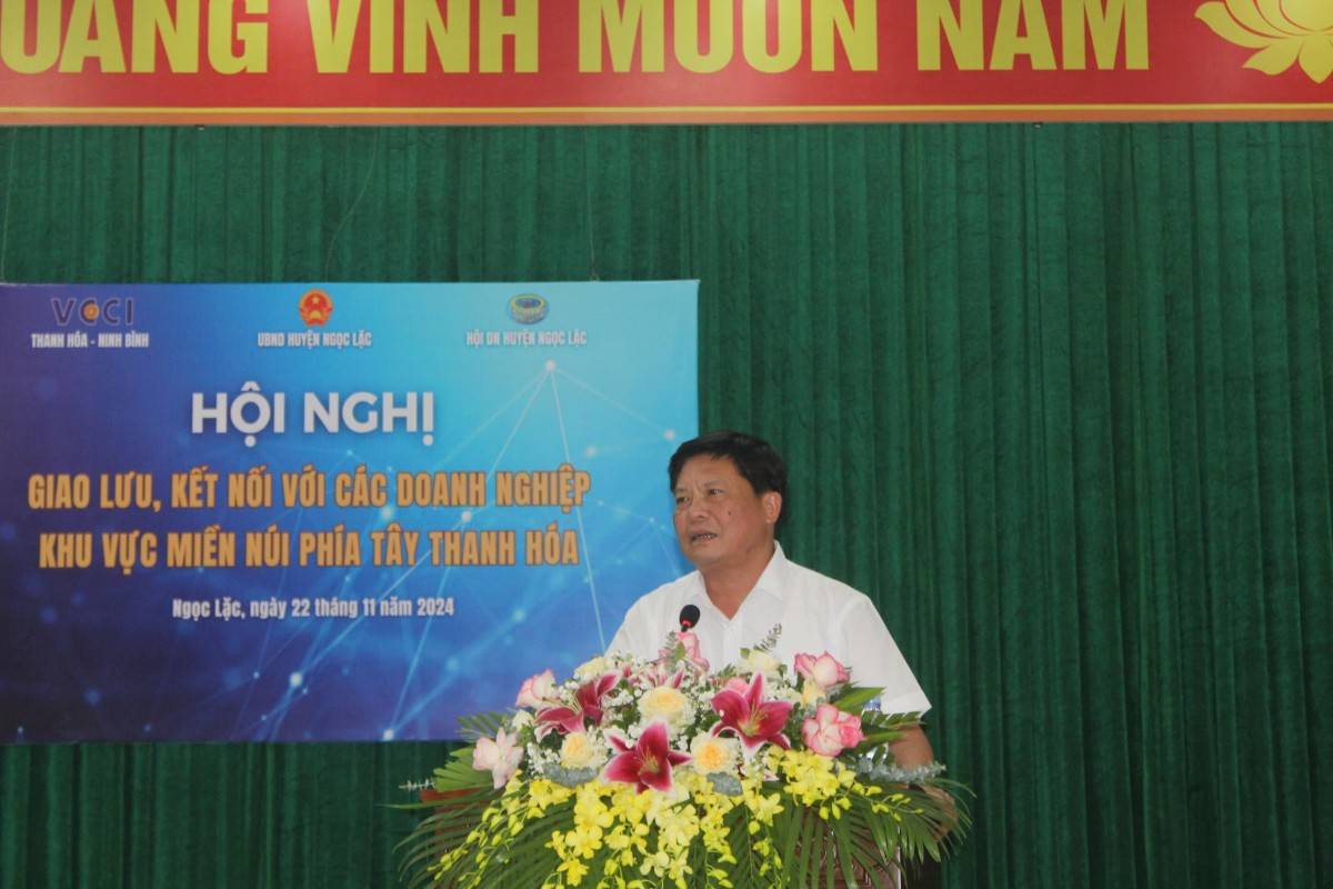 Ông Nguyễn Trọng Ngọc, Chủ tịch Hội DN huyện Như Thanh phát biểu