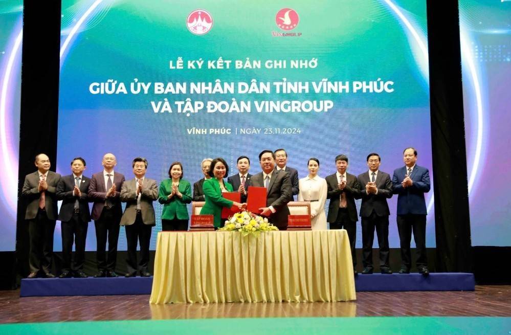 Tỉnh Vĩnh Phúc và Tập đoàn Vingroup hợp tác chuyển đổi xanh