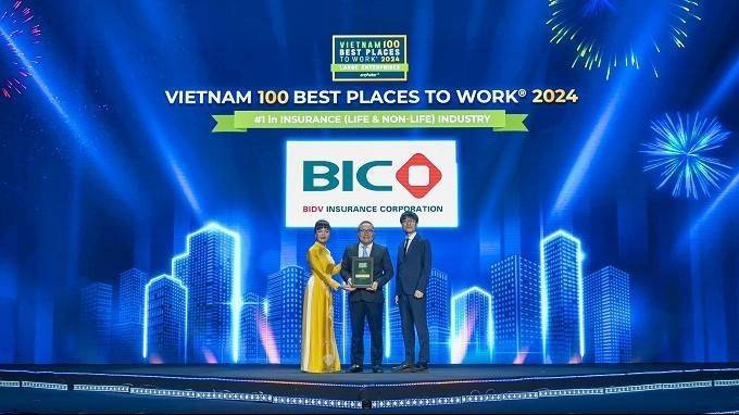 BIC được vinh danh Top 1 nơi làm việc tốt nhất ngành bảo hiểm Việt Nam  khối doanh nghiệp lớn