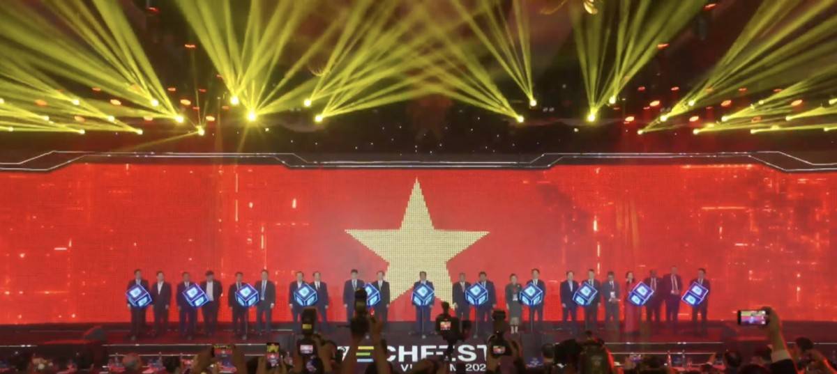 Thủ tướng Phạm Minh Chính và các đại biểu khai mạc Ngày hội Khởi nghiệp đổi mới sáng tạo Quốc gia 2024 Khai mạc Ngày hội khởi nghiệp sáng tạo Việt Nam 2024 (Techfest Việt Nam 2024)