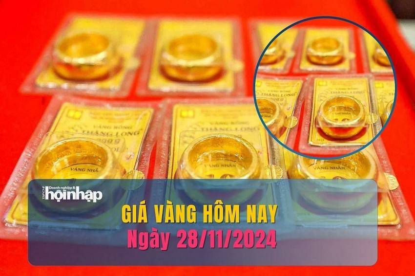 Giá vàng hôm nay 28/11: Vàng nhẫn tăng mạnh gần 2 triệu đồng/lượng