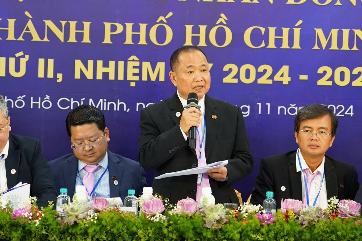 hủ tịch CLB Doanh nhân Đồng Tháp tại Thành phố Hồ Chí Minh nhiệm kỳ 2019 - 2024 điều hành Đại hội hủ tịch CLB Doanh nhân Đồng Tháp tại Thành phố Hồ Chí Minh nhiệm kỳ 2019 - 2024 điều hành Đại hội