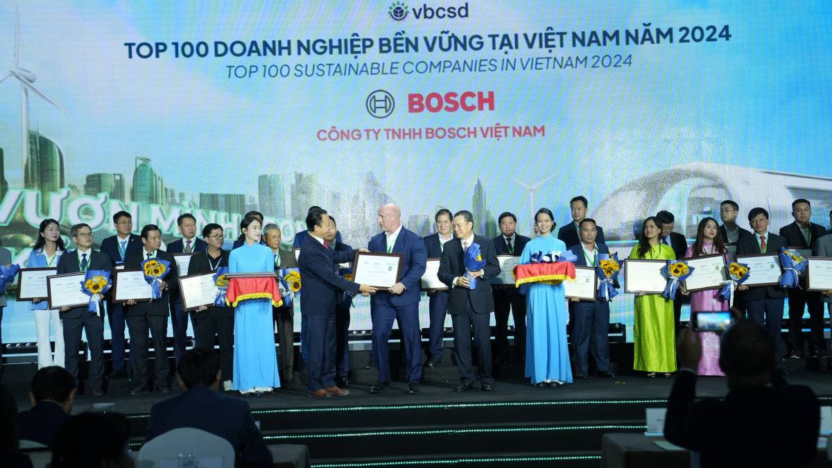 Bosch Việt Nam được công nhận là một trong 100 doanh nghiệp sản xuất bền vững tại Chương trình CSI 2024