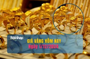 Giá vàng hôm nay 1/12: Chốt tuần, vàng thế giới "bốc hơi" mạnh, vàng nhẫn bán ra hơn 83 triệu đồng/lượng