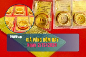 Giá vàng hôm nay 2/12: Vàng nhẫn tròn trơn bán ra trên 84 triệu đồng/lượng