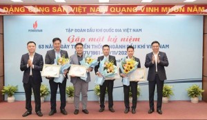 PV GAS vừa được Petrovietnam vinh danh đơn vị tiêu biểu trong thực hiện kế hoạch quản trị