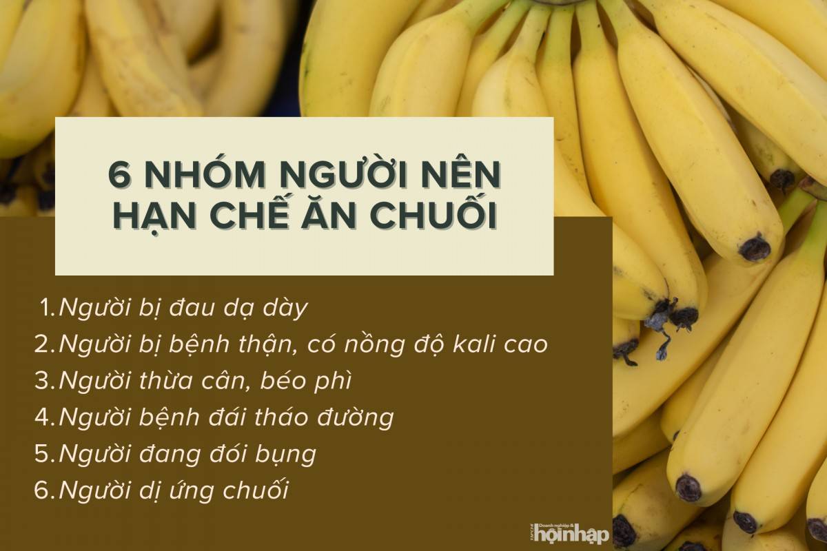 6 nhóm người nên hạn chế ăn chuối