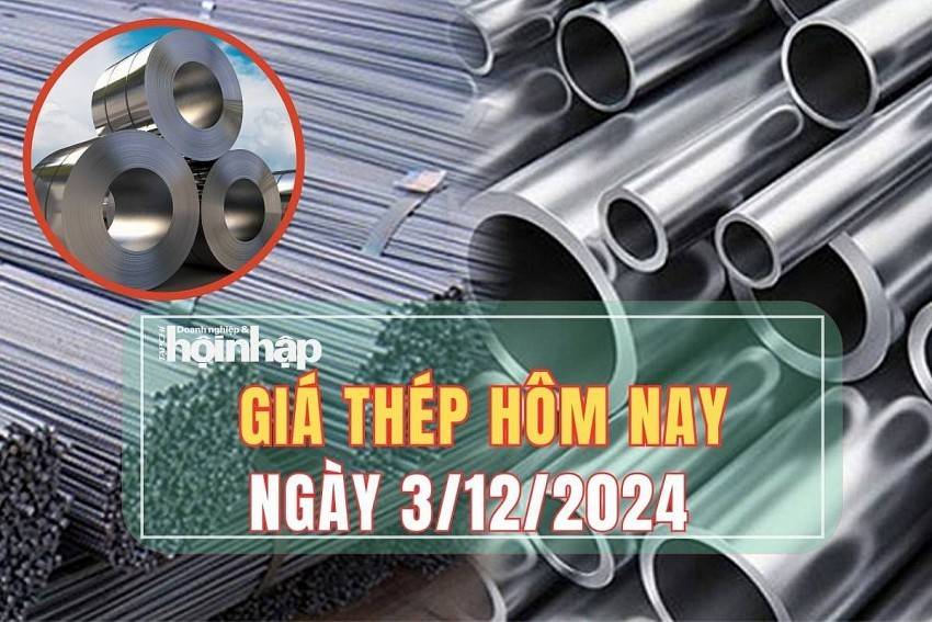 Giá thép hôm nay 3/12/2024: Giá thép nội địa ổn định, thép trên sàn giao dịch giảm nhẹ 0,21%