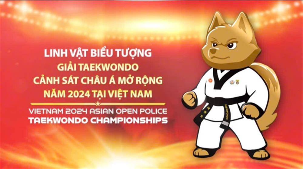 Linh vật của giải đấu là chú chó Bắc Hà trong trang phục Taekwondo