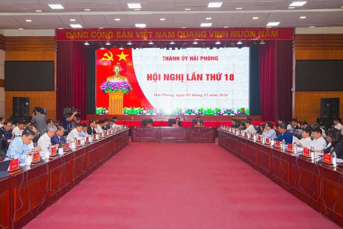 Hội nghị Thành uỷ lần thứ 18 quyết định nhiều vấn đề quan trọng trong phát triển TP Hải Phòng năm 2025