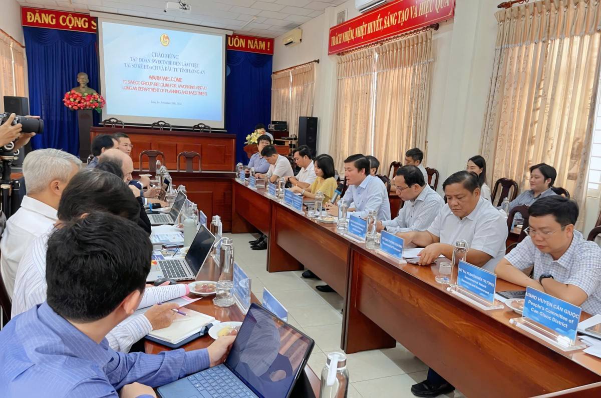 Tập đoàn Sweco làm việc tại Sở Kế hoạch và Đầu tư tỉnh Long An Tập đoàn Sweco làm việc tại Sở Kế hoạch và Đầu tư tỉnh Long An