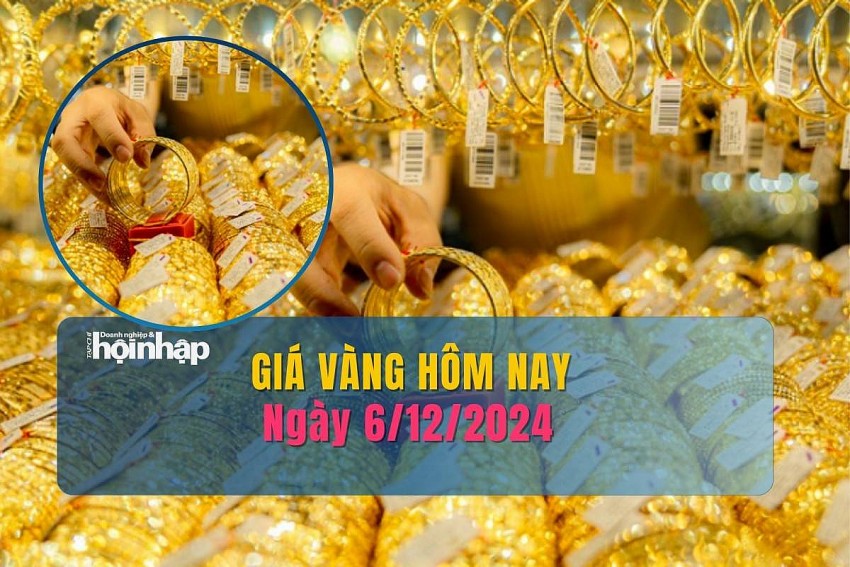 Giá vàng hôm nay 6/12: Vàng nhẫn tròn trơn bán ra từ 84 triệu đồng/lượng Giá vàng hôm nay 6/12: Vàng nhẫn tròn trơn bán ra từ 84 triệu đồng/lượng