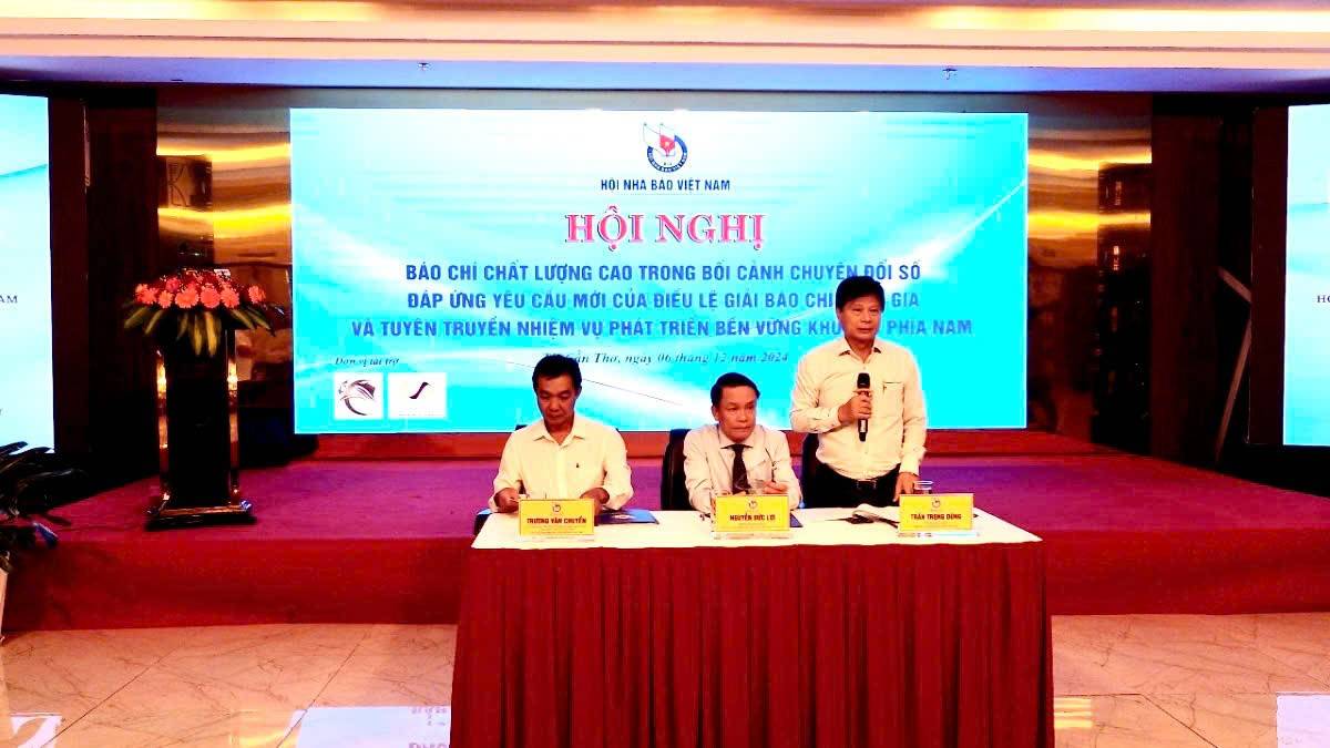 Hội nghị nâng cao chất lượng công tác Hội Nhà báo khu vực phía Nam tại Cần Thơ