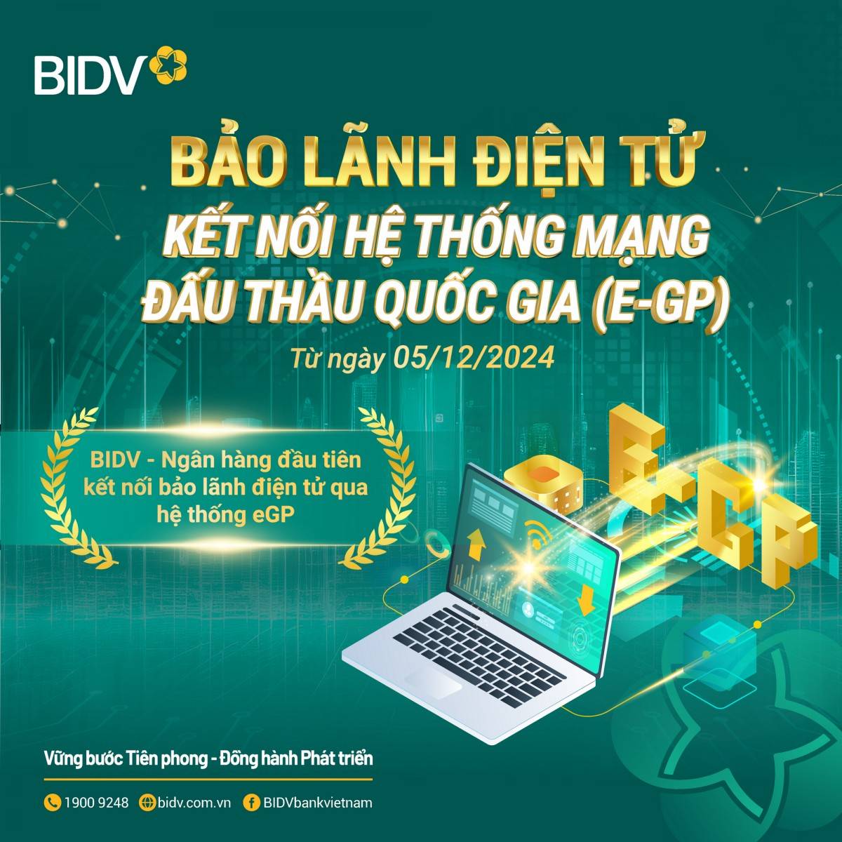 BIDV tiên phong kết nối Mạng đấu thầu quốc gia để triển khai bảo lãnh dự thầu điện tử