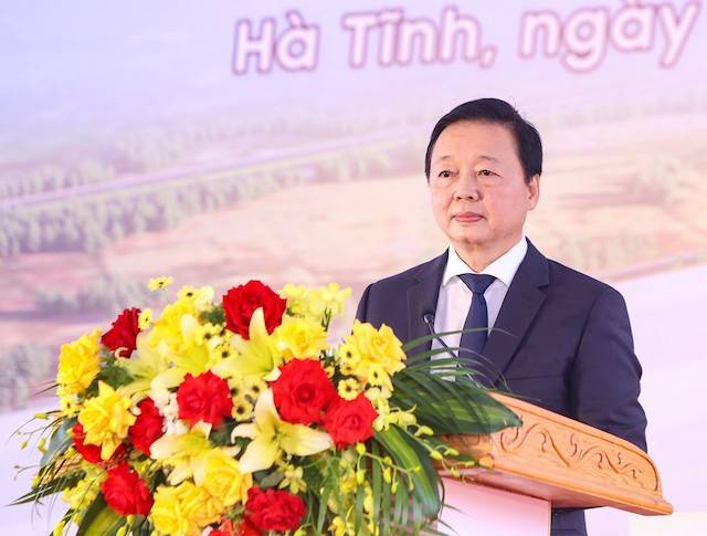 Phó Thủ tướng Chính phủ Trần Hồng Hà phát biểu chỉ đạo buổi lễ