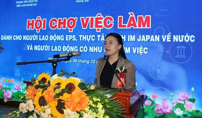 Bà Phạm Ngọc Lan - Phó Giám đốc Trung tâm lao động ngoài nước (Bộ LĐ-TB&XH);